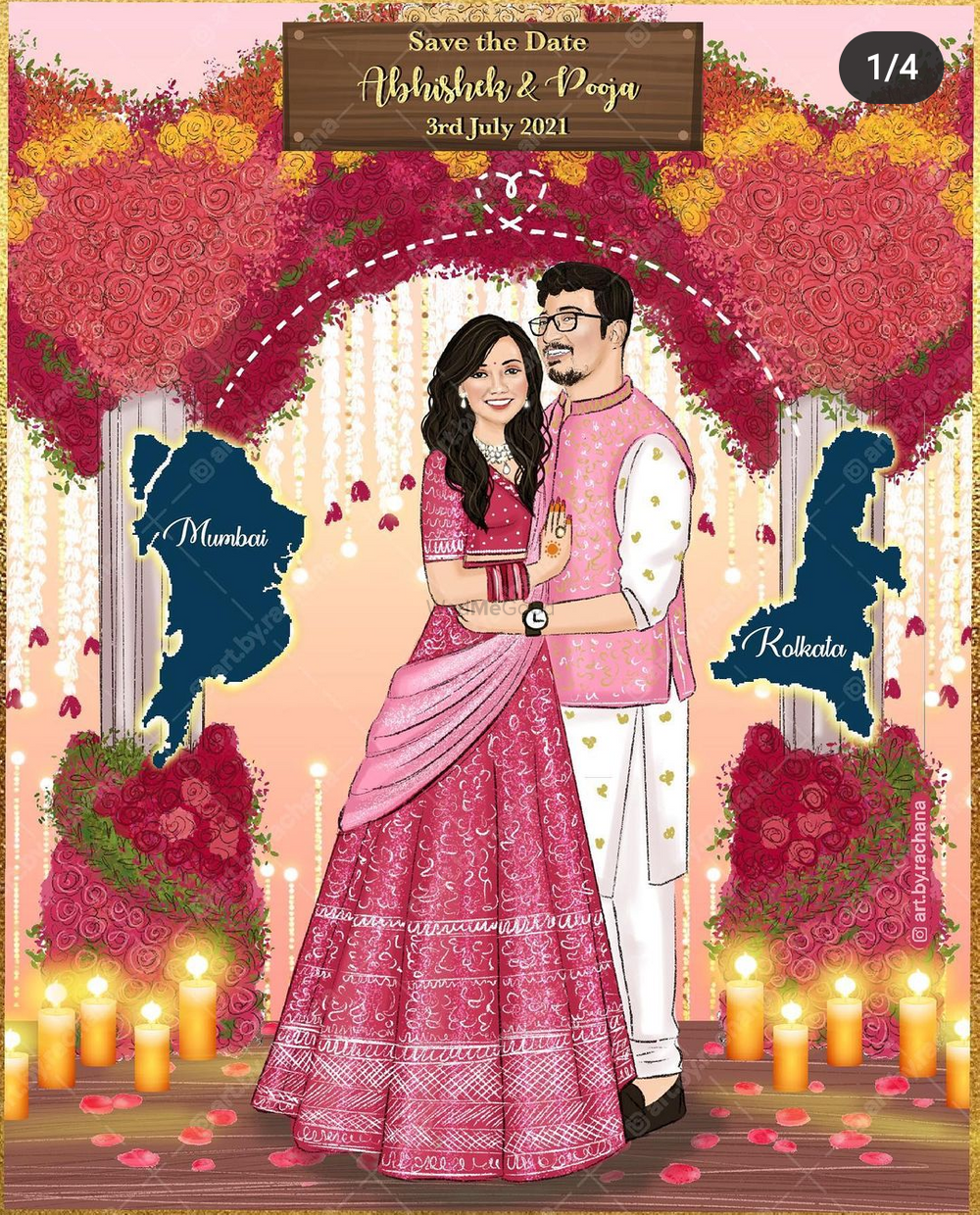 Photo From Royal Wedding invitation - By Art by Rachana