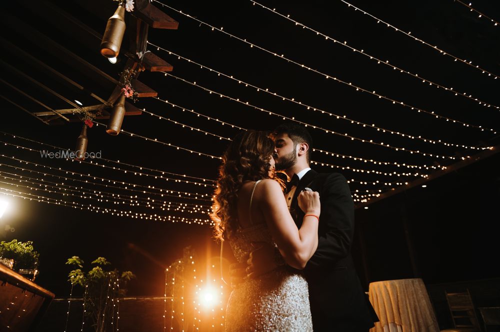 Photo of Adorable couple shot on their engagement