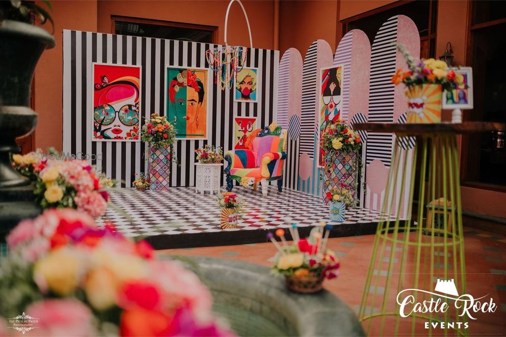 Photo From Quirky & Colourful Pop Art Mehendi - By Castle Rock Events