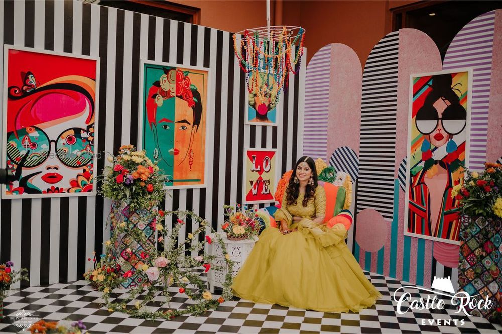 Photo From Quirky & Colourful Pop Art Mehendi - By Castle Rock Events
