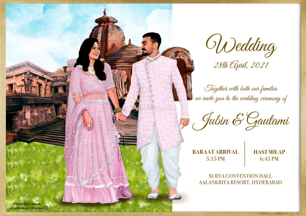 Photo From Caricature Wedding Invitations  - By Parleen Kaur Jaiswal