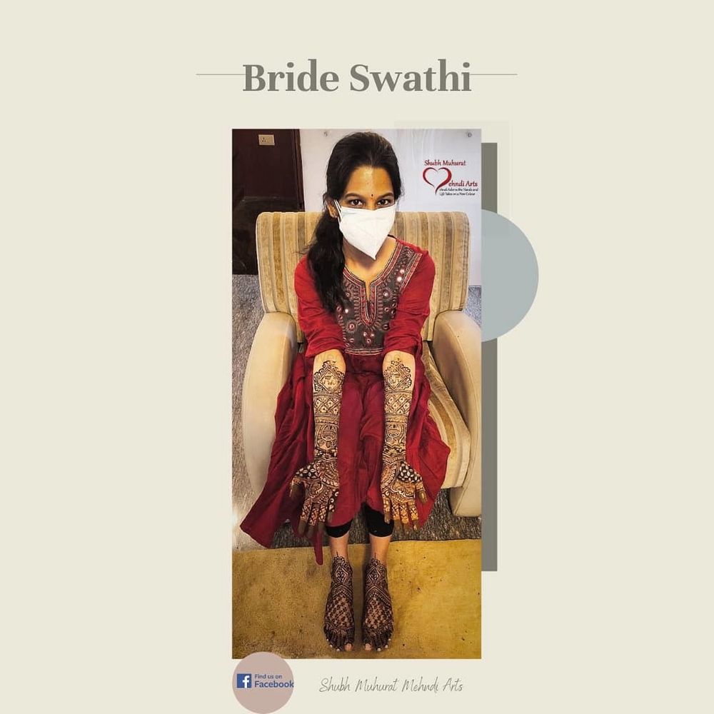 Photo From ~Bridal Mehndi Done For Bride Swathi... - By Shubh Muhurat Mehendi Arts