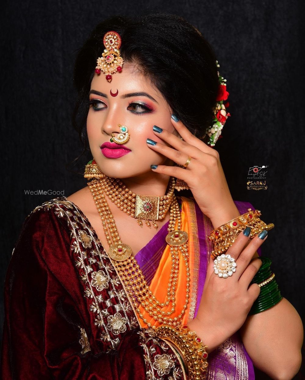 Photo From Maharashtrian Bridal Look - By Saroj Makeup Artist