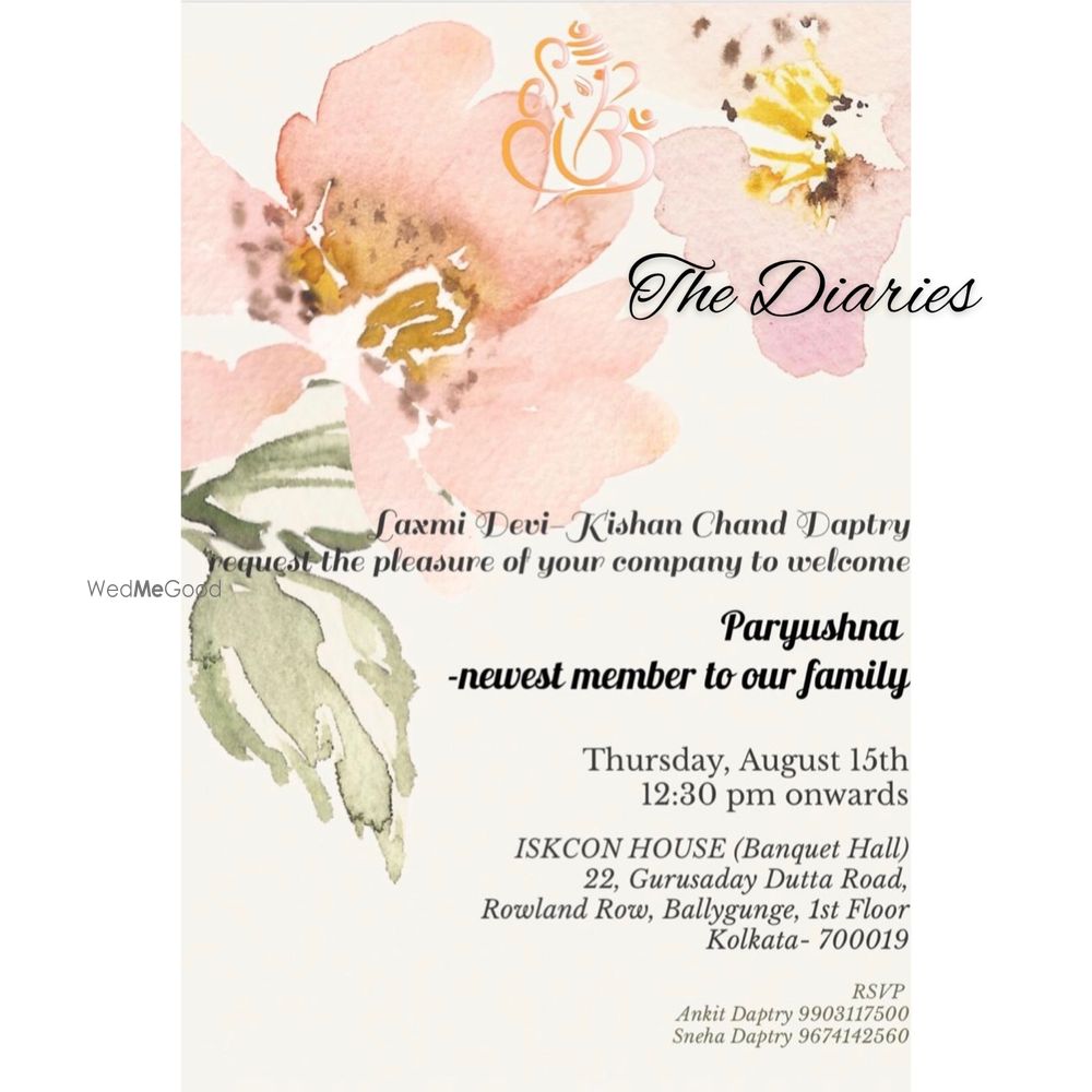Photo From Wedding Stationery  - By The Diaries 