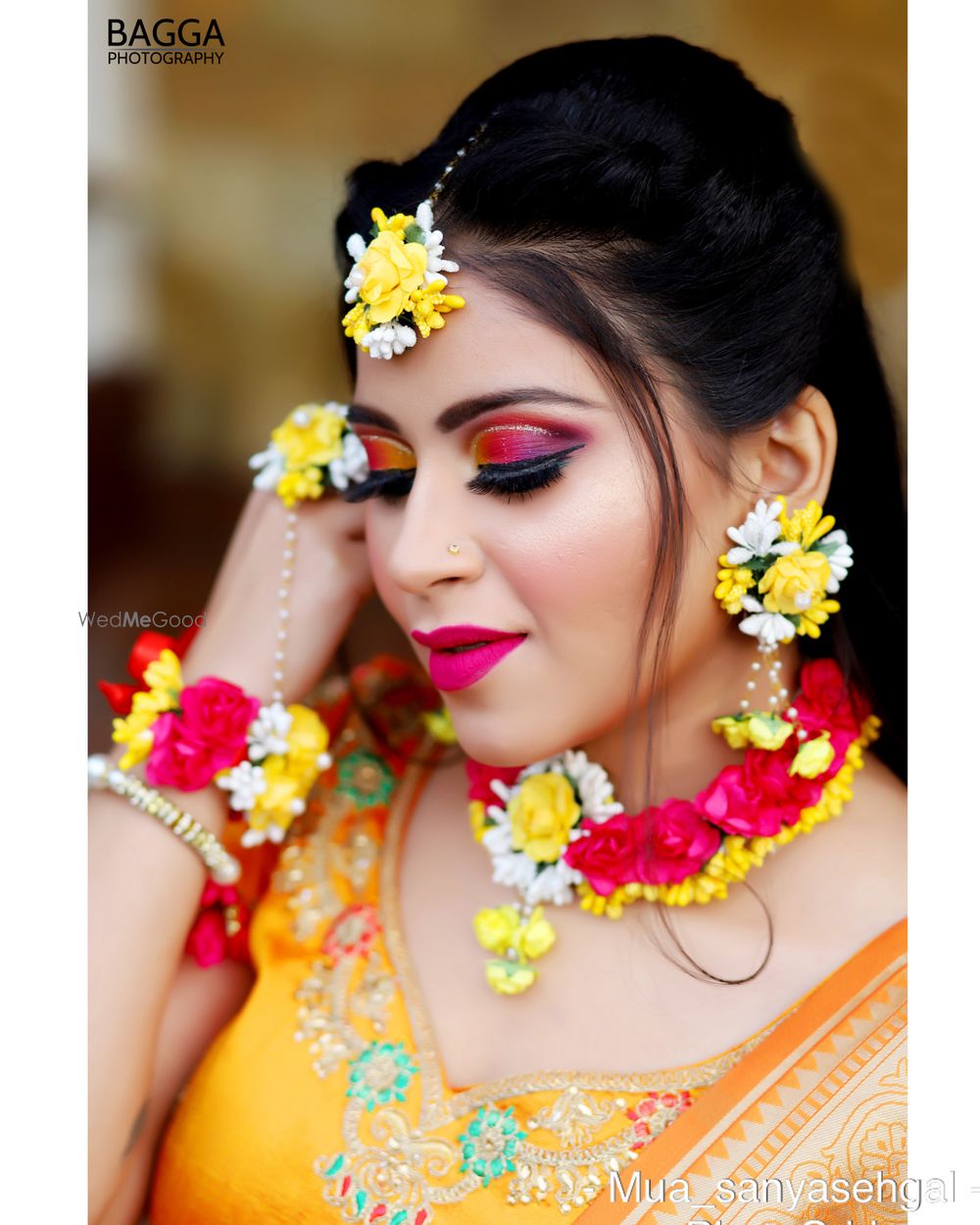 Photo From Mehndi/Haldi Bride - By Makeup Artist Sanya Sehgal