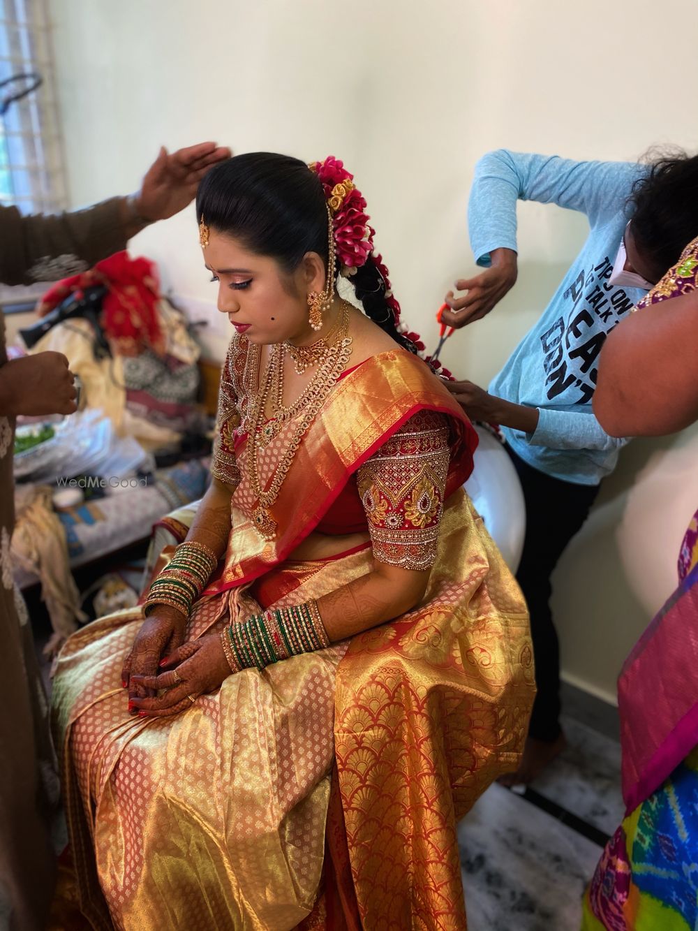 Photo From Madhuri’s Muhurtham Look - Airbrush makeup - By Makeup Artist Santoshi