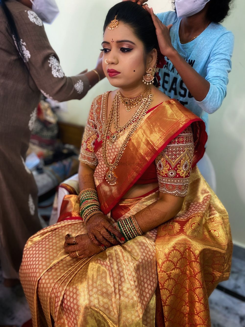 Photo From Madhuri’s Muhurtham Look - Airbrush makeup - By Makeup Artist Santoshi