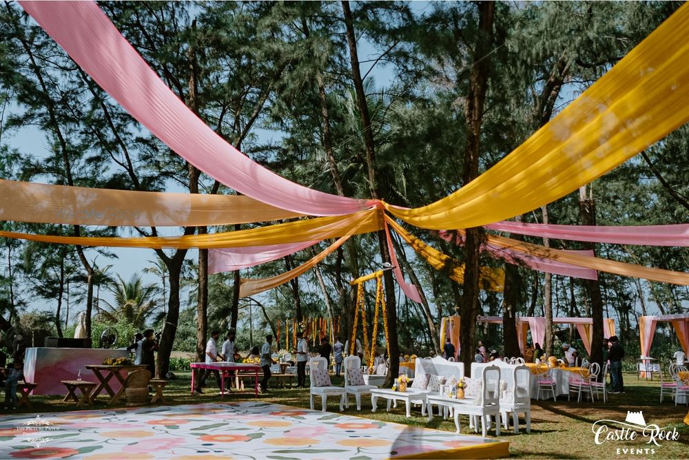 Photo From A Garden Haldi Jamboree - By Castle Rock Events