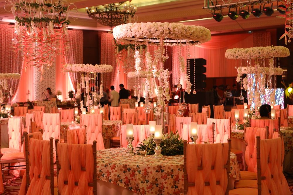 Photo of White and Pink Wedding Decor
