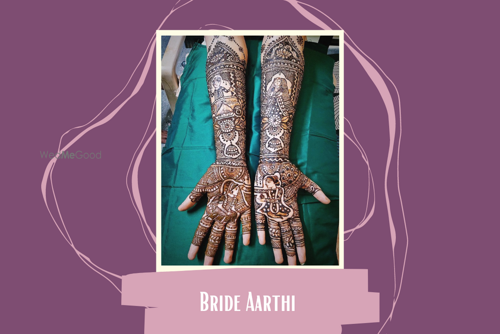 Photo From Had to share these amazing images of the lovely bride Aarthi. - By Shubh Muhurat Mehendi Arts