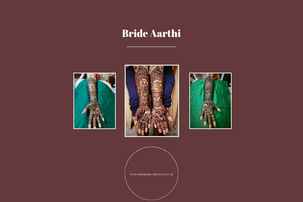 Photo From Had to share these amazing images of the lovely bride Aarthi. - By Shubh Muhurat Mehendi Arts