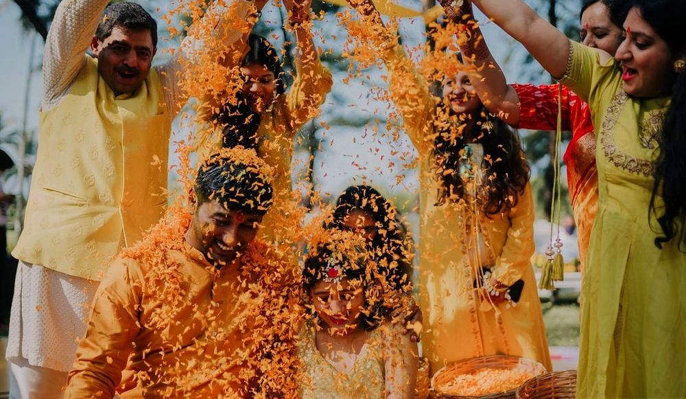 Photo From The quirky Dazzling Haldi - By Occasions Decor