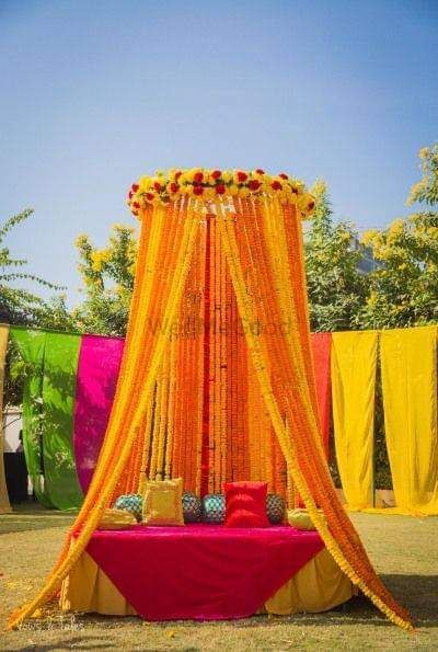 Photo From haldi and mehandi - By 7 Clouds Events