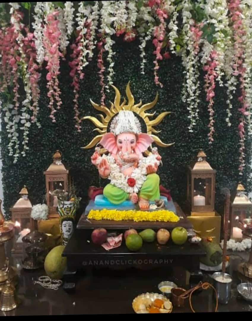 Photo From ganpati decortion - By 7 Clouds Events