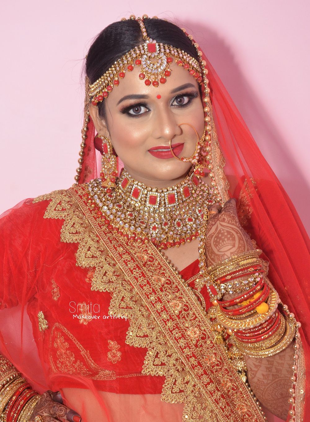 Photo From Bride in Red Lehenga - By Smita Makeup Artistry