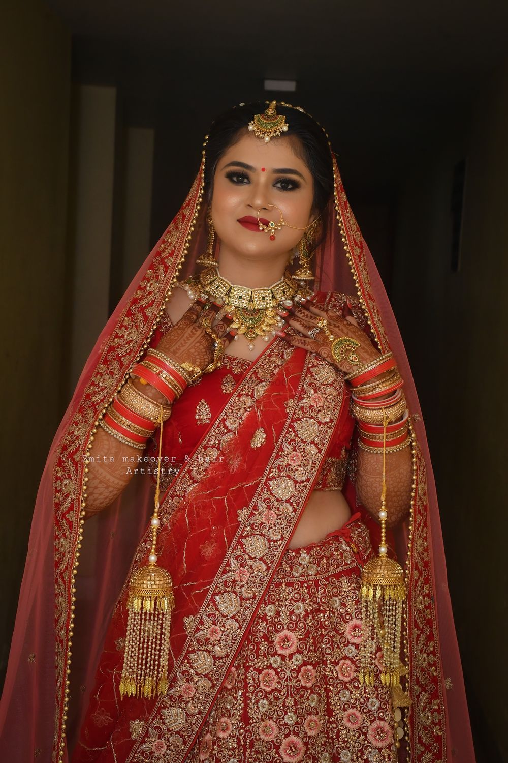 Photo From Bride in Red Lehenga - By Smita Makeup Artistry