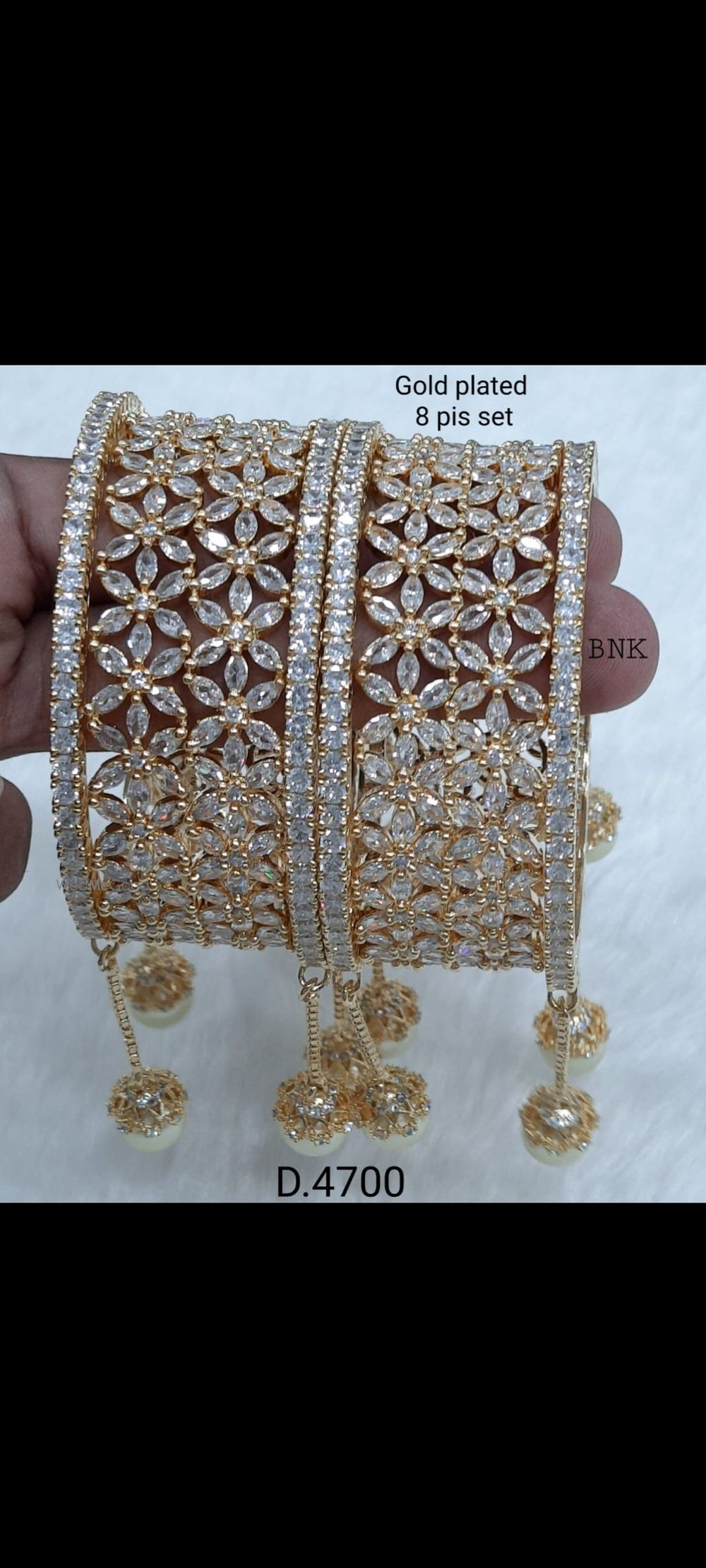 Photo From American Diamond Bangles - By Beauty Blends Bridal Reflection