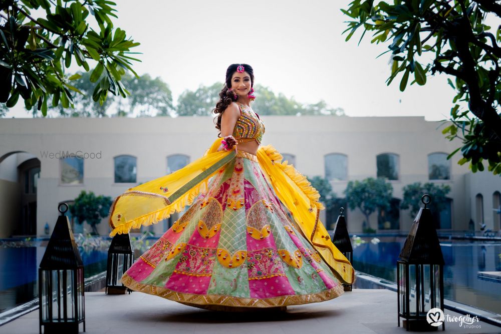 Photo of Colorful mehendi lehenga ideas