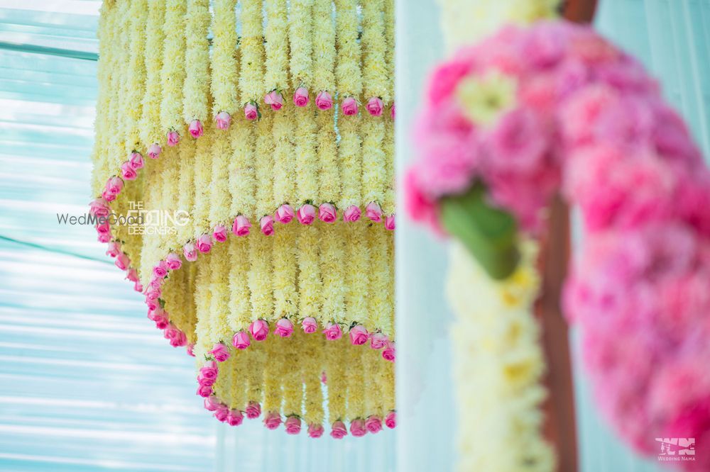 Photo of Hanging floral chandelier