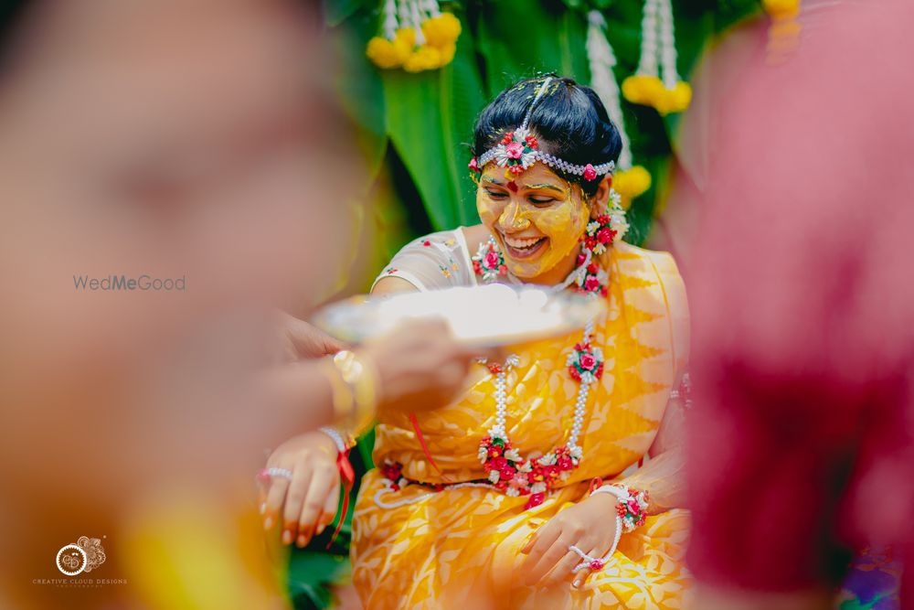 Photo From Mounica's | Haldi Ceremony | Candid Pictures - By Creative Cloud Designs