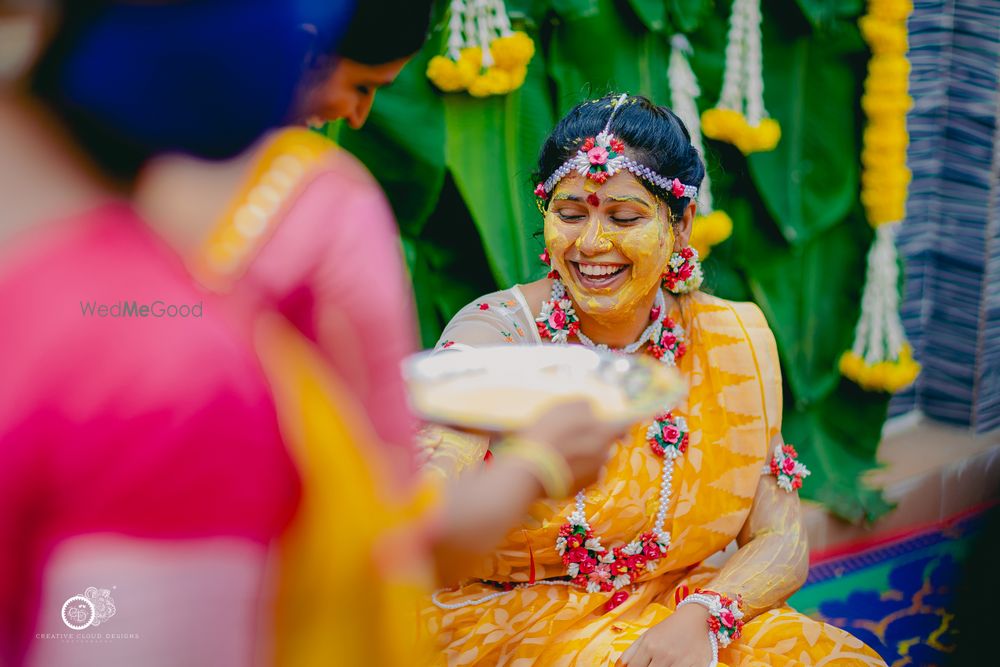 Photo From Mounica's | Haldi Ceremony | Candid Pictures - By Creative Cloud Designs