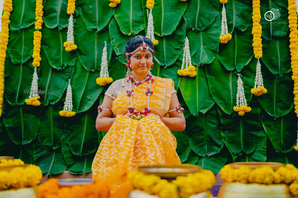 Photo From Mounica's | Haldi Ceremony | Candid Pictures - By Creative Cloud Designs