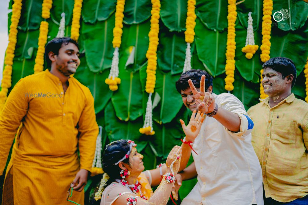 Photo From Mounica's | Haldi Ceremony | Candid Pictures - By Creative Cloud Designs