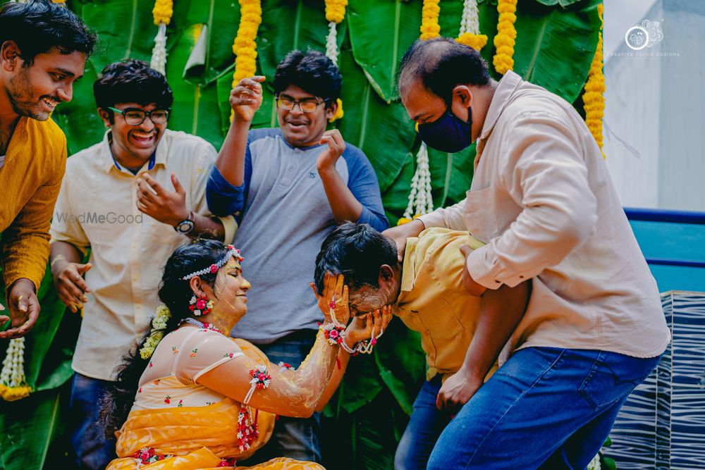 Photo From Mounica's | Haldi Ceremony | Candid Pictures - By Creative Cloud Designs