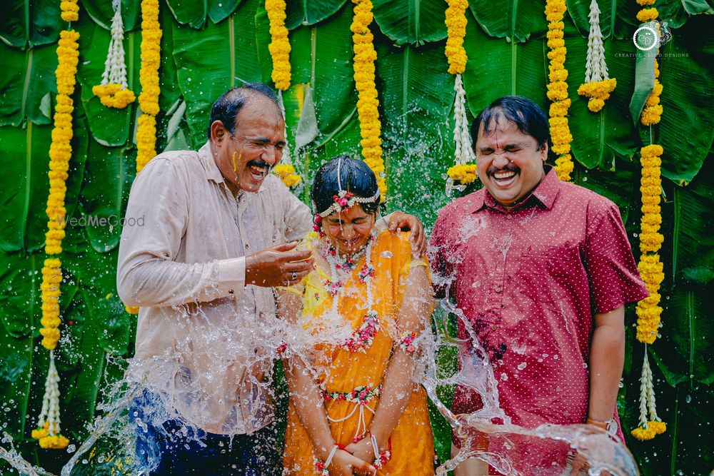 Photo From Mounica's | Haldi Ceremony | Candid Pictures - By Creative Cloud Designs