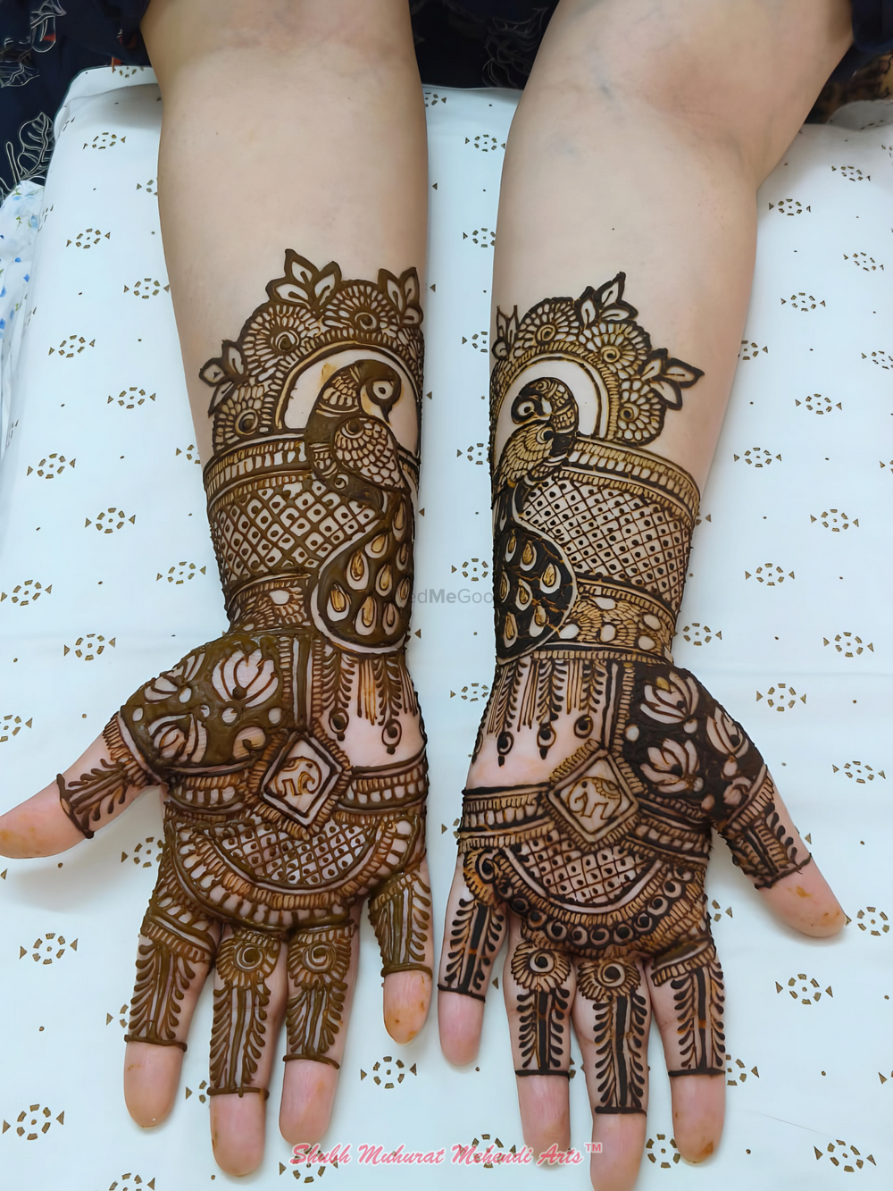 Photo From God portraits in bridal mehndi are a great choice for 'em auspicious and blessed feels. - By Shubh Muhurat Mehendi Arts