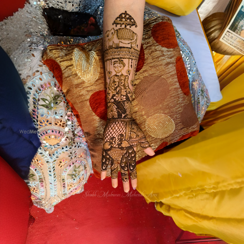 Photo From God portraits in bridal mehndi are a great choice for 'em auspicious and blessed feels. - By Shubh Muhurat Mehendi Arts