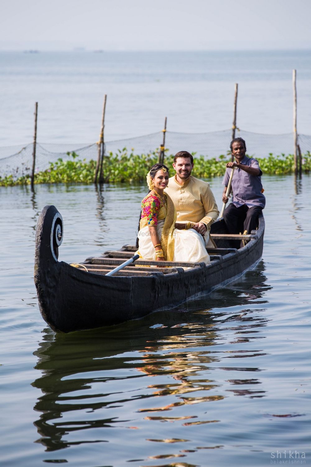 Photo of Couple entry idea for backwater Kerala wedding