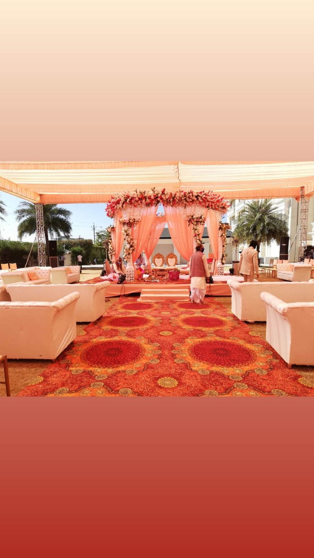 Photo From Peach colour wedding decoration - By Memory Maker Event