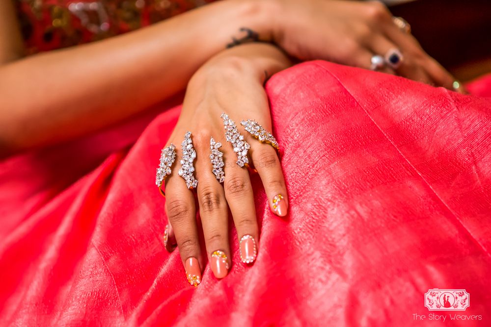 Photo of Striking hand jewellery for engagement