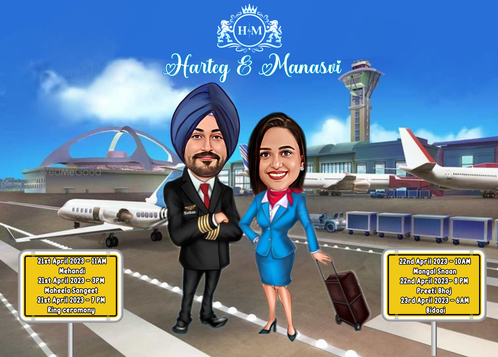 Photo From wedding Invitation - By Wedding Caricatures