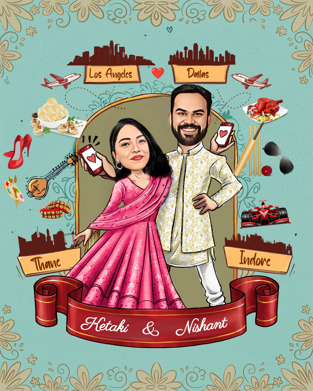 Photo From wedding Invitation - By Wedding Caricatures