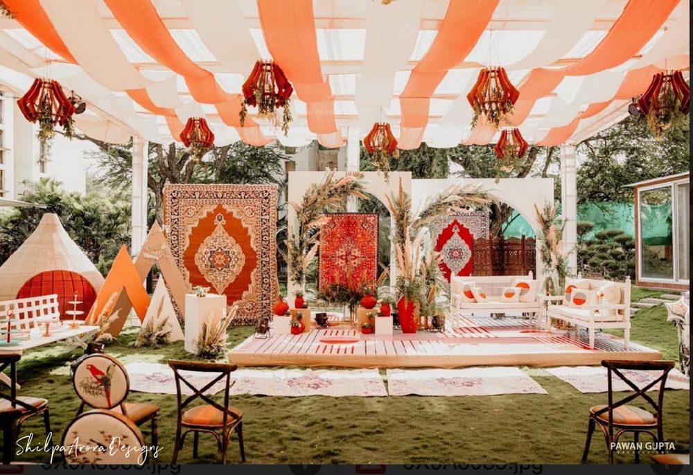 Photo From Boho Setup for a wedding - By Shilpa Arora Designs