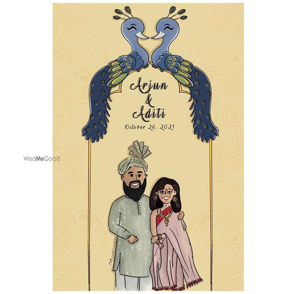 Photo From Aditi ❤️Arjun - By SuPr Doodles