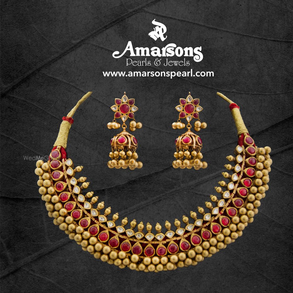 Photo From Gold Jewellery - By Amarsons Pearls & Jewels