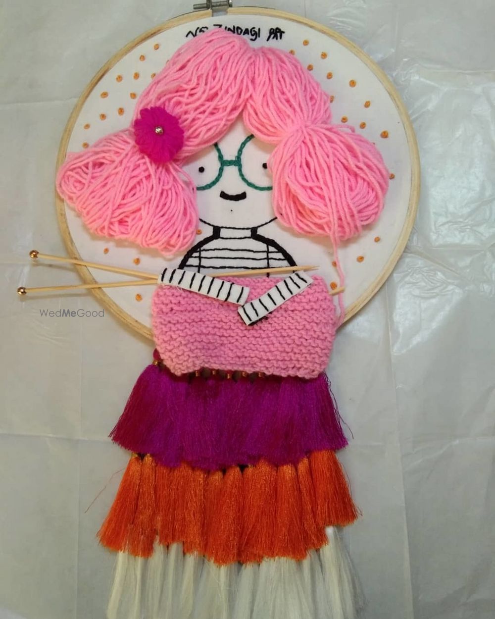 Photo From Embroidery hoop art frame - By Akhand by Disha