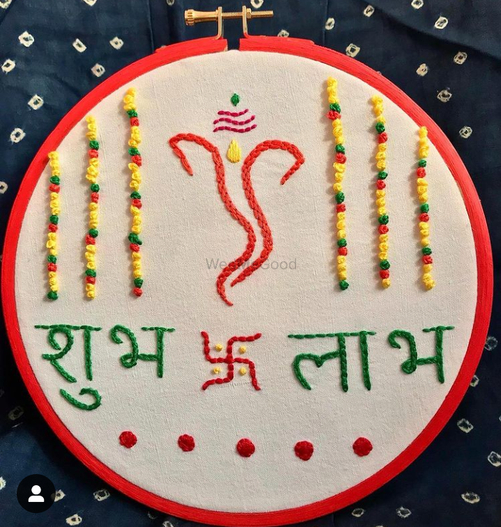 Photo From Embroidery hoop art frame - By Akhand by Disha
