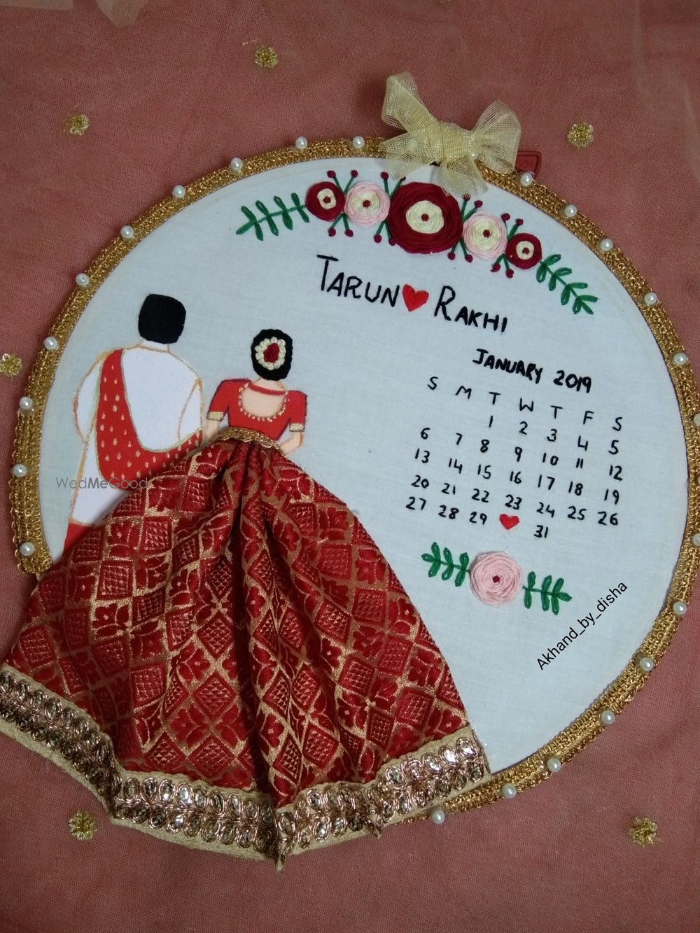 Photo From Embroidery hoop art frame - By Akhand by Disha