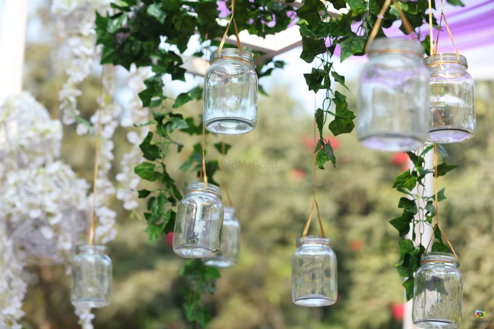 Photo of DIY decor with hanging mason jars