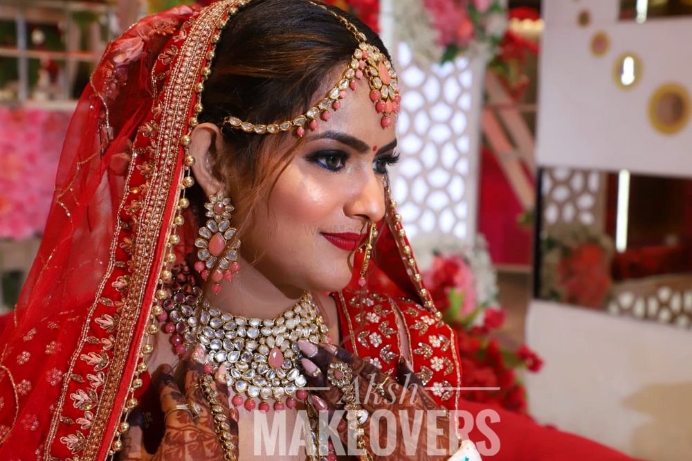 Photo From bride Anusha engagement and bridal look  - By Aksh Makeovers 