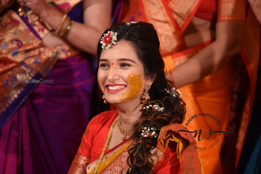 Photo From Haldi and Pooja ceremony - By Noorie Makeovers