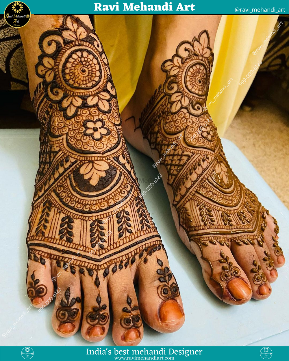 Photo From Bombay Stylish Mehandi Design - By Ravi Mehandi Art