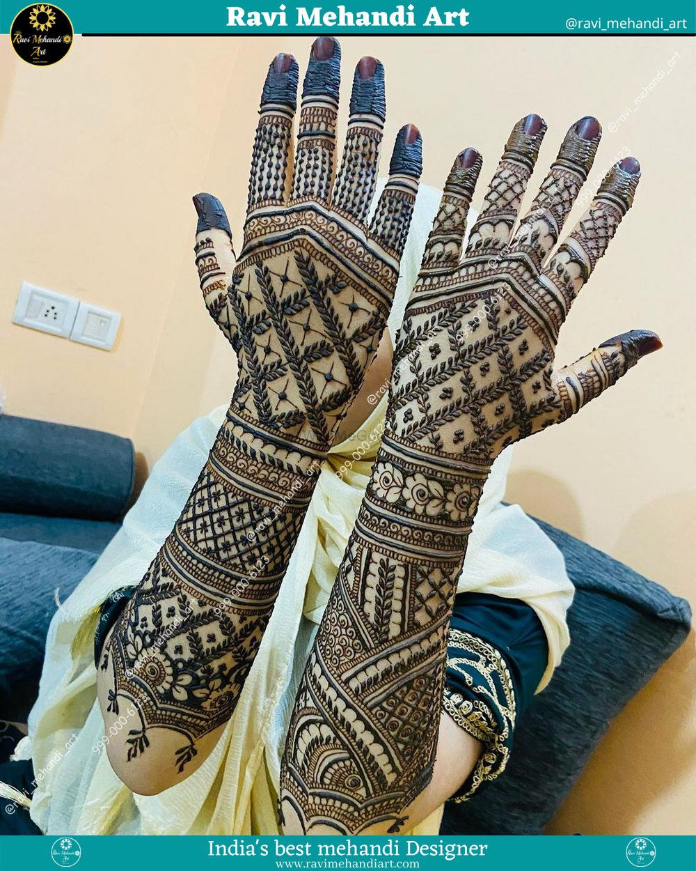 Photo From Bombay Stylish Mehandi Design - By Ravi Mehandi Art