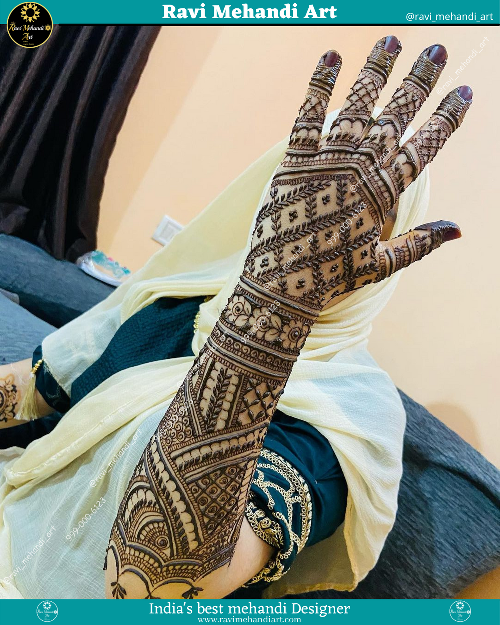 Photo From Bombay Stylish Mehandi Design - By Ravi Mehandi Art