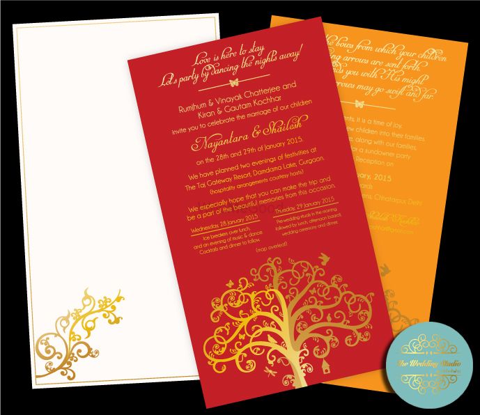 Photo of tree of life invitation cards