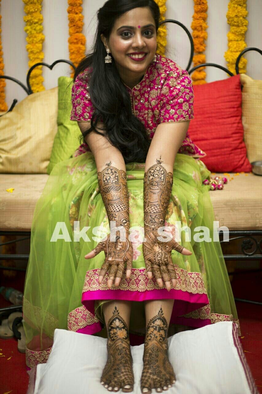 Photo From Bride Shobhana - By Aksha Shah Mehendi Designer